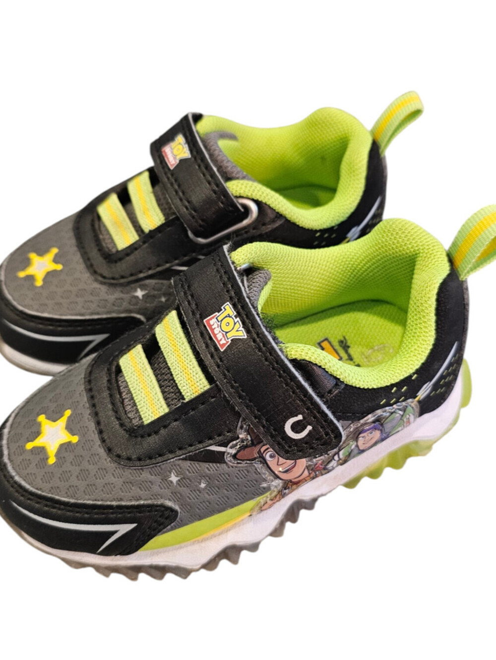 Josmo Toy Story light-up sneakers feature Woody and Buzz Lightyear Baby Sz 6